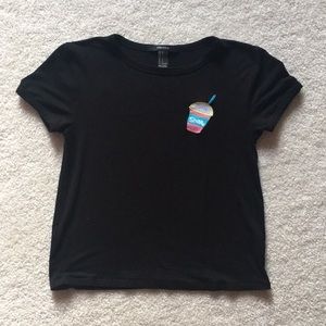 Forever 21 Embroidered Graphic Tee